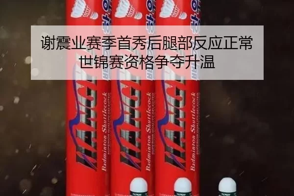 谢震业赛季首秀后腿部反应正常 世锦赛资格争夺升温